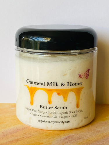 Oatmeal Milk and Honey Butter Scrub